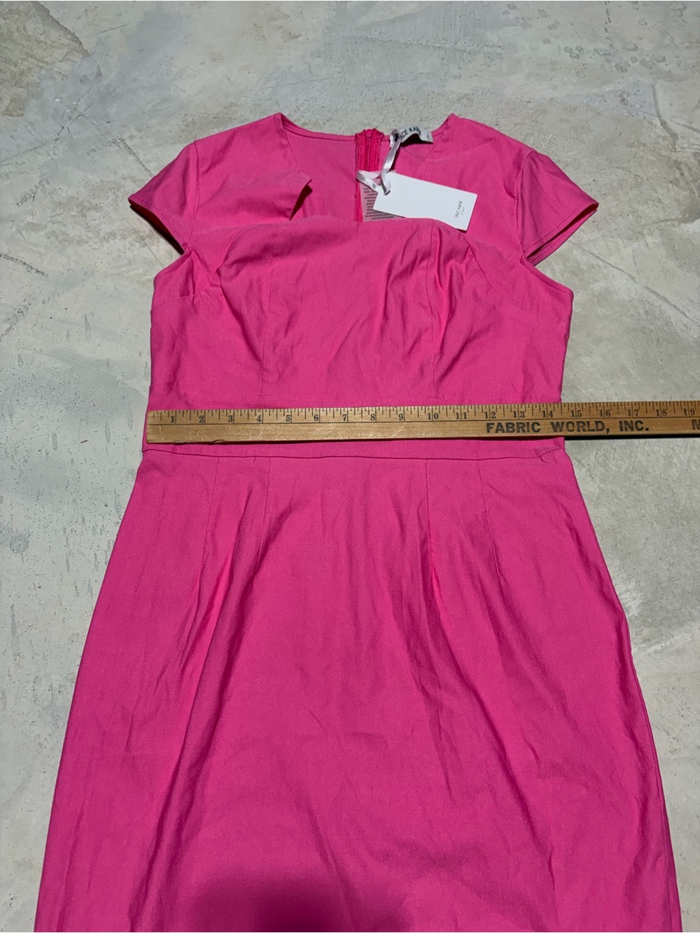 Grace Karin NWT pink Cap-Sleeve Sheath Dress medium - Picture 4 of 9